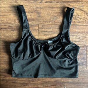 Divided Elegant Black Bra Top